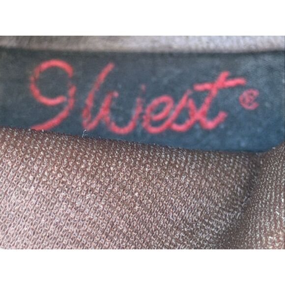 Vintage Nine West Dinah Soft Leather Slouch Ankle Boots Brown Minimalist - Picture 6 of 11